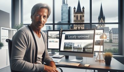 Ein erfahrener Webdesigner in Köln präsentiert eine lokal optimierte Website
