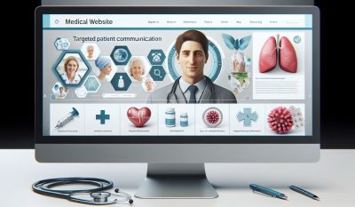 Eine medizinische Website mit zielgerichteter Patientenansprache.